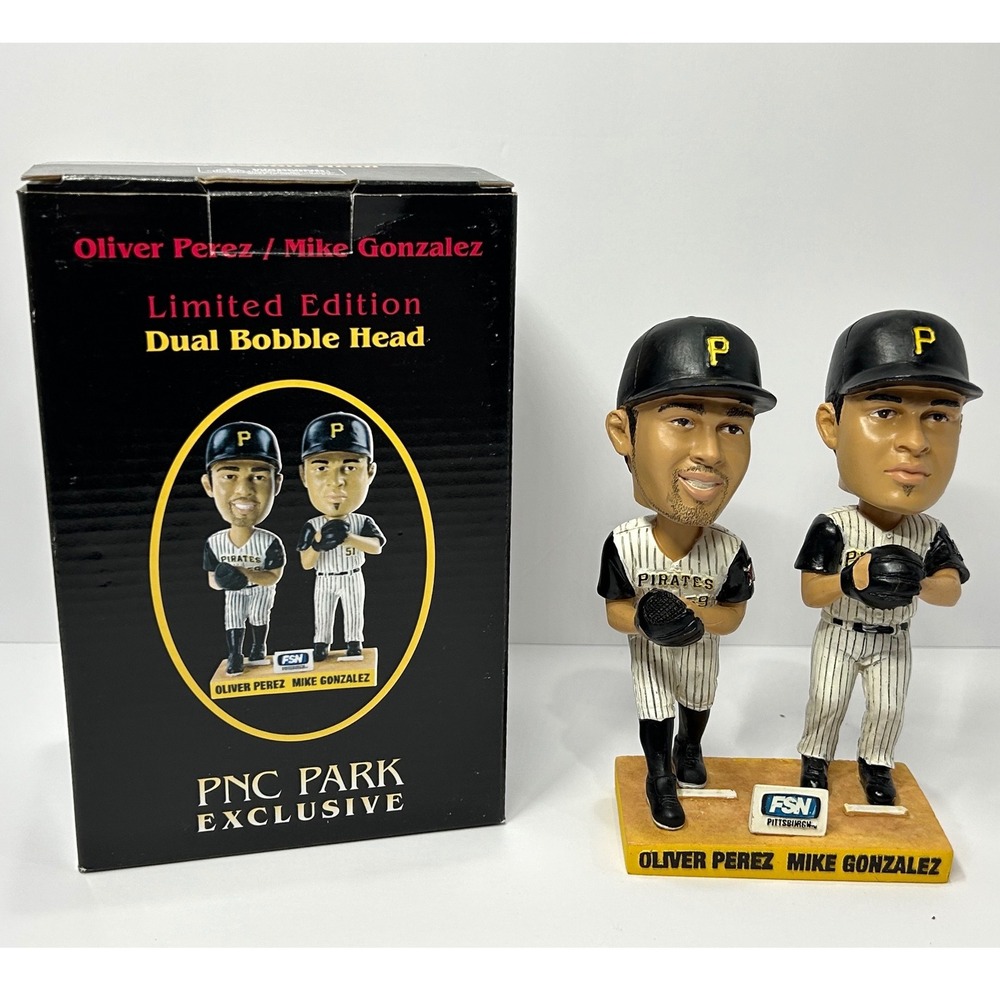 Pittsburgh Pirates Oliver Perez Mike Gonzalez Dual Bobblehead PNC Park Exclusive